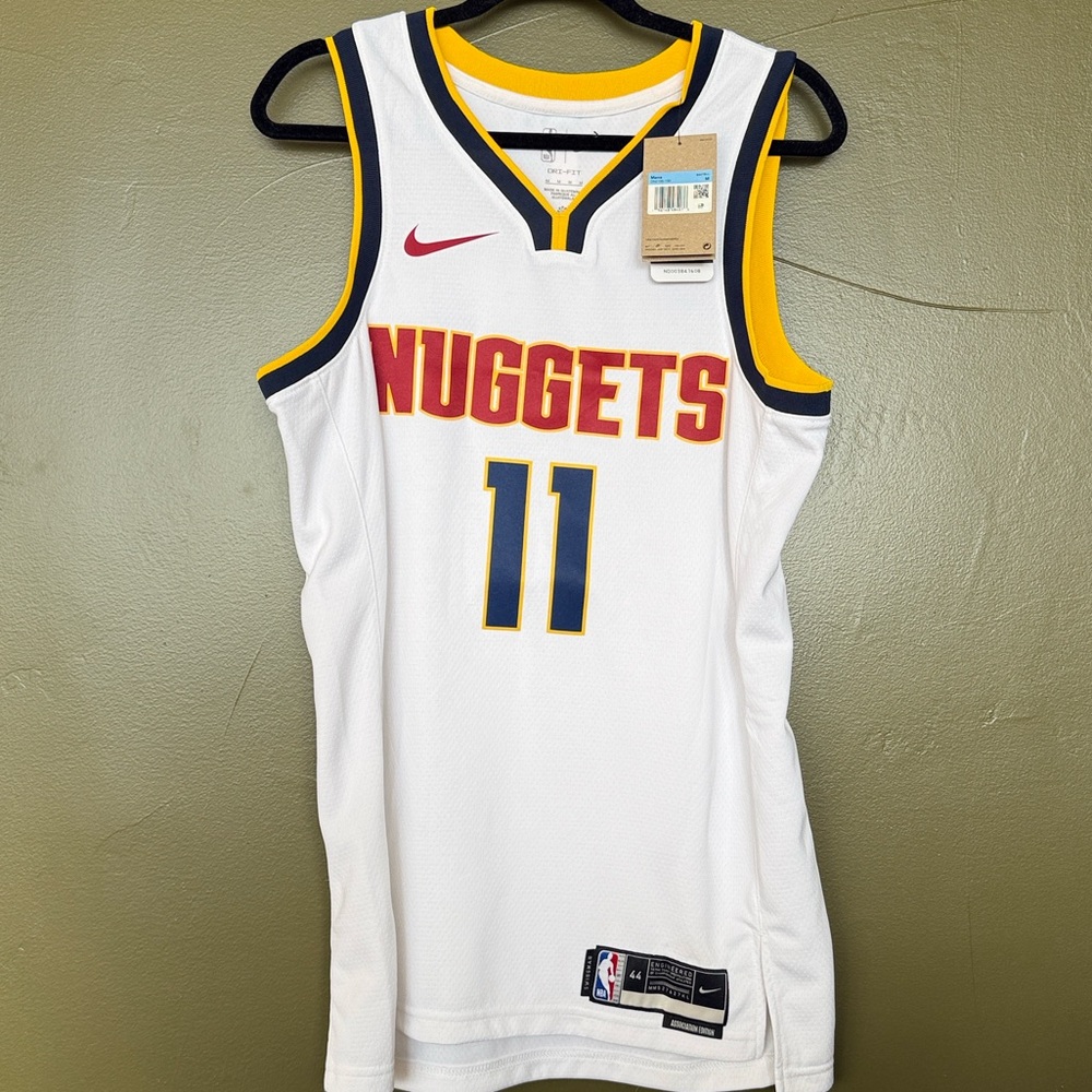 NWT - Nike White Denver Nuggets Jersey, Medium